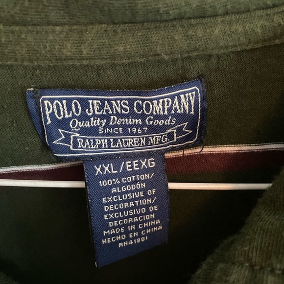 Vintage Polo Jeans Ralph Lauren Striped Shirt - Picture 3 of 5